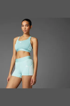 adidas Top Treino Suporte Médio Powerreact Hyperglam Mulher
