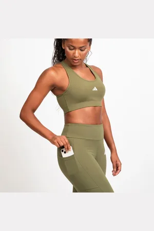 adidas Calça Legging 3 Listras Com Bolso Mulher