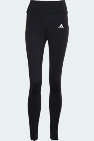adidas Calça Legging 3 Listras Com Bolso Mulher