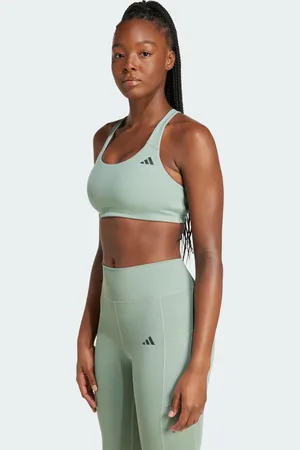 adidas Top Treino Suporte Médio Powerimpact Canelado Mulher