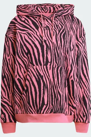 adidas Moletom Capuz Zebra Animal Print Essentials Mulher