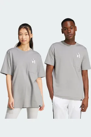 adidas Camiseta Estampada Lounge Slides com Bolso Homem