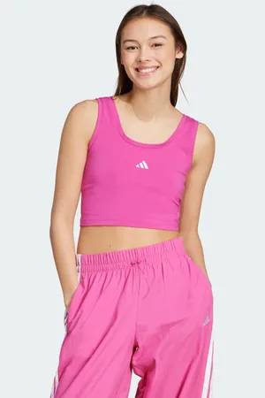 adidas Regata de Algodão com Logo Pequeno Essentials Lifestyle Mulher