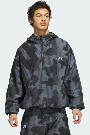 adidas Anoraque com Estampa Camuflada por Anthony Edwards Homem