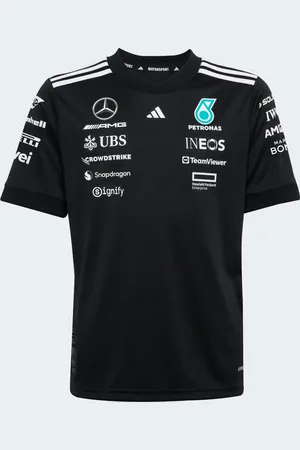 adidas Camisa Mercedes - AMG Petronas Formula One Team White Black Infantil Kids