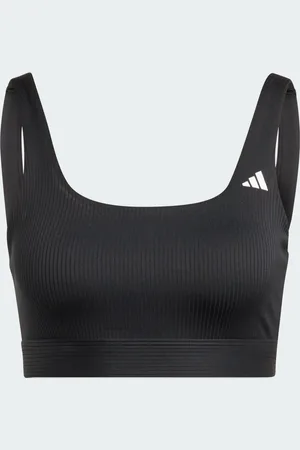 adidas Top Treino Suporte Leve Canelado Mulher