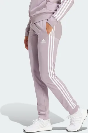 adidas Calça Primegreen Essentials Warm-up Slim Tapered 3-stripes Mulher