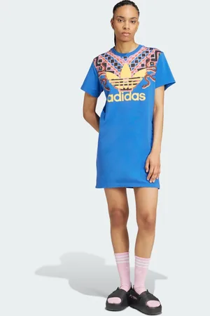 adidas Vestido x Farm Rio Trefoil Mid Mulher
