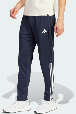 adidas Calça Afunilada Justa Padrão Sereno Três Listras Aeroready Homem