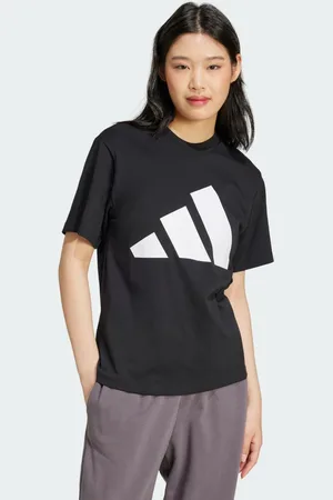 adidas Camiseta Essentials de Algodão com Logotipo Grande Mulher