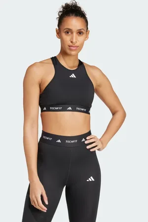 adidas Top Suporte Médio Gola Alta Techfit Mulher