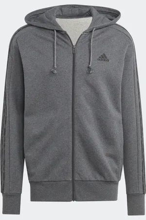 adidas Moletinho Capuz Zíper Essentials 3-stripes Homem