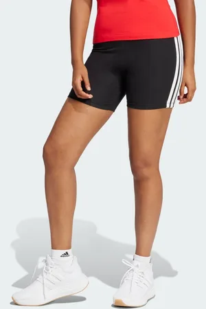 adidas Shorts Biker Cós Alto Essentials Três Listras Mulher