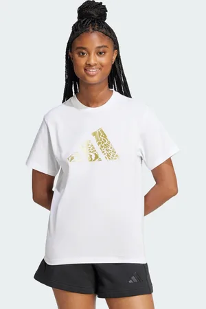 adidas Camiseta Estampada Tech Metallic Mulher