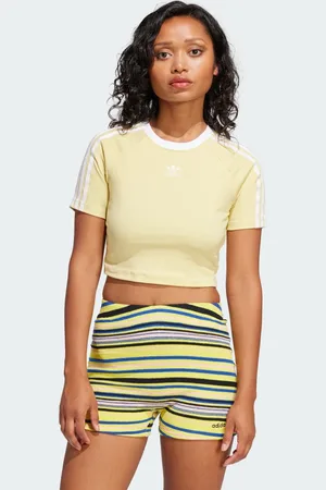 adidas Camiseta Baby Look Três Listras Mulher
