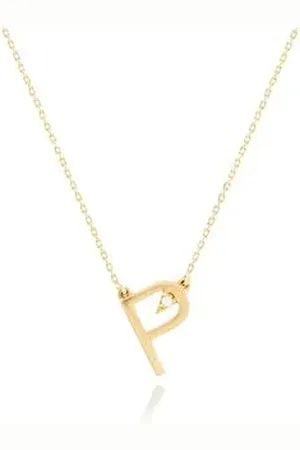 Animale Colar Lettera p Ouro Amarelo Com Diamante Ttlb