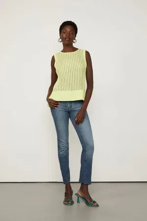 Animale Calça Jeans Boot Capri Cool Stoned Jeans Escuro