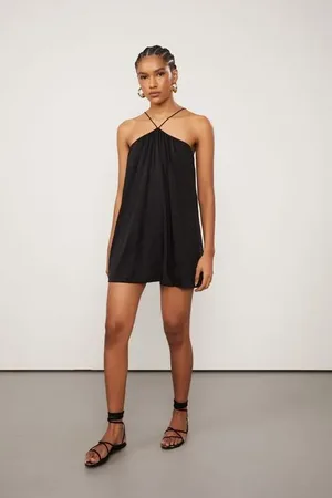Animale Macaquinho Jacquard Curto Preto Franzido De Alça Preto