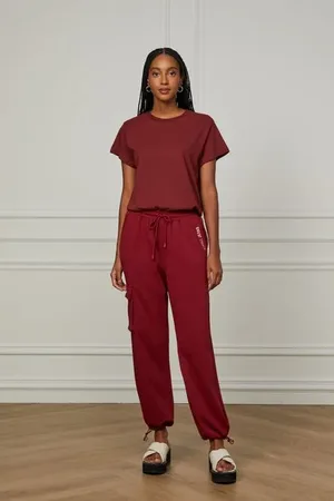 Animale Calça De Moletom Com Detalhe De Stopper Na Barra Marrom Rum