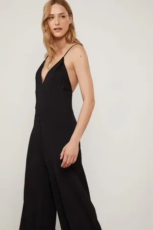 Animale Macacão De Jersey Longo Preto Amplo Preto