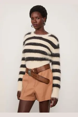 Animale Blusa De Tricot Pelinho Listrado Listrado