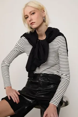 Animale Blusa De Malha Listrada Manga Longa Listrado