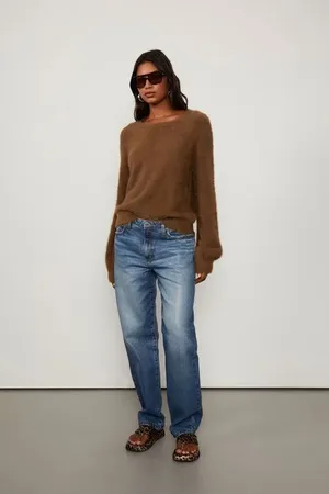 Animale Blusa De Tricot Básica Com Decote Redondo Verde Figo