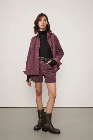 Animale Blusa De Malha Manga Longa Com Gola Alta e Recorte Central Preto