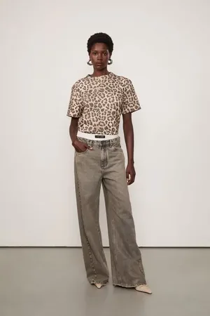 Animale Blusa De Malha Estampa Onça Skin Aj Com Hotfix Est Onca Skin Color Aj