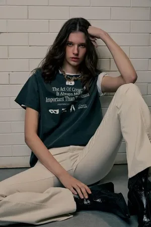 Animale Tshirt De Malha Creation Department Preto