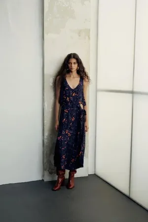 Animale Vestido Midi Estampado Floral Miller Eclipse Estampa Floral Miller Eclipse Aj