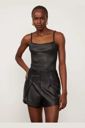 Animale Body De Couro Stretchdecote u Preto