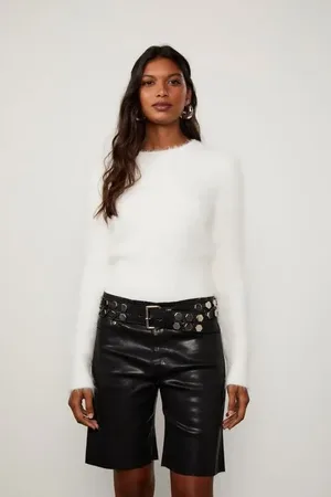 Animale Blusa De Tricot Pelinho Off