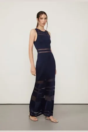 Animale Vestido Midi De Tricot Azul Marinho Marinho