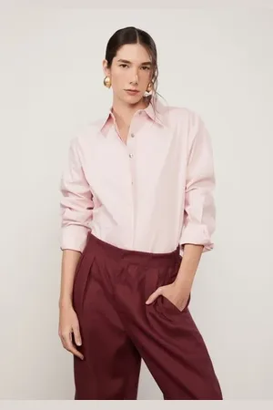 Animale Camisa De Algodao Rosa Claro Rosa