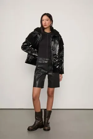 Animale Blusa De Malha Manga Longa Com Recorte Central Preto