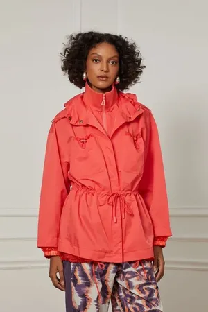 Animale Jaqueta De Nylon Vista Dupla Com Detalhe De Stopper No Bolso Coral Art