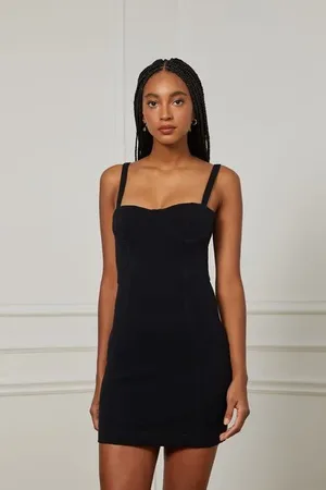 Animale Vestido De Malha Preto Com Recortes Preto