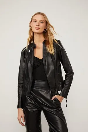 Animale Jaqueta De Couro Motor Classic Preto