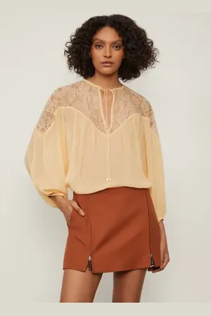 Animale Shorts Saia Com Zíper Marrom Biscoito
