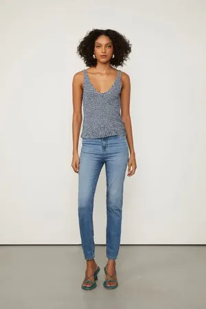 Animale Calça Jeans Skinny Basic High Stoned Jeans Medio