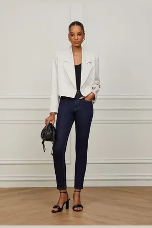 Animale Calça Jeans Skinny Basic High Recorte La Jeans Escuro