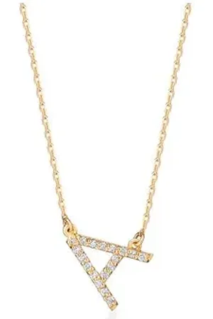 Animale Colar Lettera a Com Diamantes Amarelo Com Diamante Ttlb