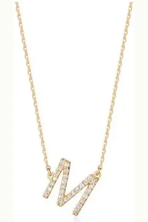 Animale Colar Lettera m Com Diamantes Amarelo Com Diamantes Ttlb
