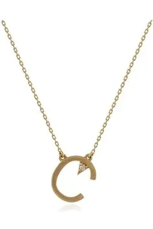 Animale Colar Lettera c Amarelo Com Diamante Ttlb