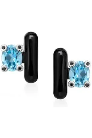 Animale Brinco Buds Sky Ob C Qtzo NegroTpzDiam Black