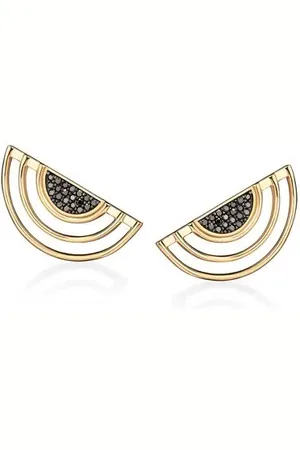 Animale Brinco Leque Black Oa CDiamante Black