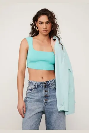 Animale Regata De Tricot Lurex Com Decote v Verde Exotique