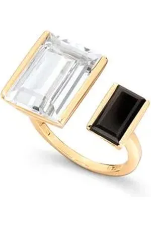 Animale Anel Code Duo Oa CTopazioQuartzo Negro