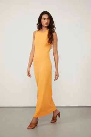 Animale Vestido Tube Laranja Aura